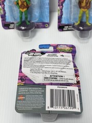 TMNT Tales Mini Figures Cake Topper 4PCs Set Ninja Turtle Retro Rare Toys -NEW!