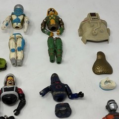 LOT Of 9 GI JOE 3.75” Action Figures 1980’s Plus Extras-Sold For Parts-See Pics