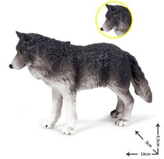 Gray Wolf Wild Animal Toy PVC Action Figure Kids Toys Party Gifts
