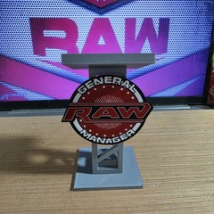 WWE Mattel Elite RAW/SMACKDOWN Anonymous General Manager Podium Accessory Bundle