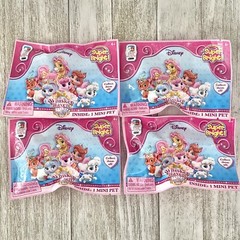 Lot of 4 Disney Whisker Haven Palace Pet Blind Bags Series 4 NEW
