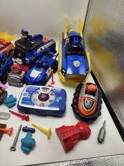 Huge Paw Patrol Vehicle Figure Toy Lot Chase Marshall Rubble Skye Boat Mission
