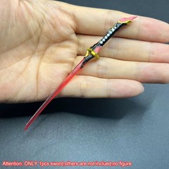Painted 1/12 Red Sword Weapon Decor Model For 6″ Action Figure notaman vtoys