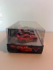 Cars Disney Store LOT OF 2 LIGHT UP 4 PACK WORLD GRAND PRIX RACERS HTF