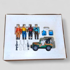GLASSLITE BRAZIL A-TEAM ESQUADRÃO CLASSE A VINTAGE SET 🇧🇷 RARE BOXED