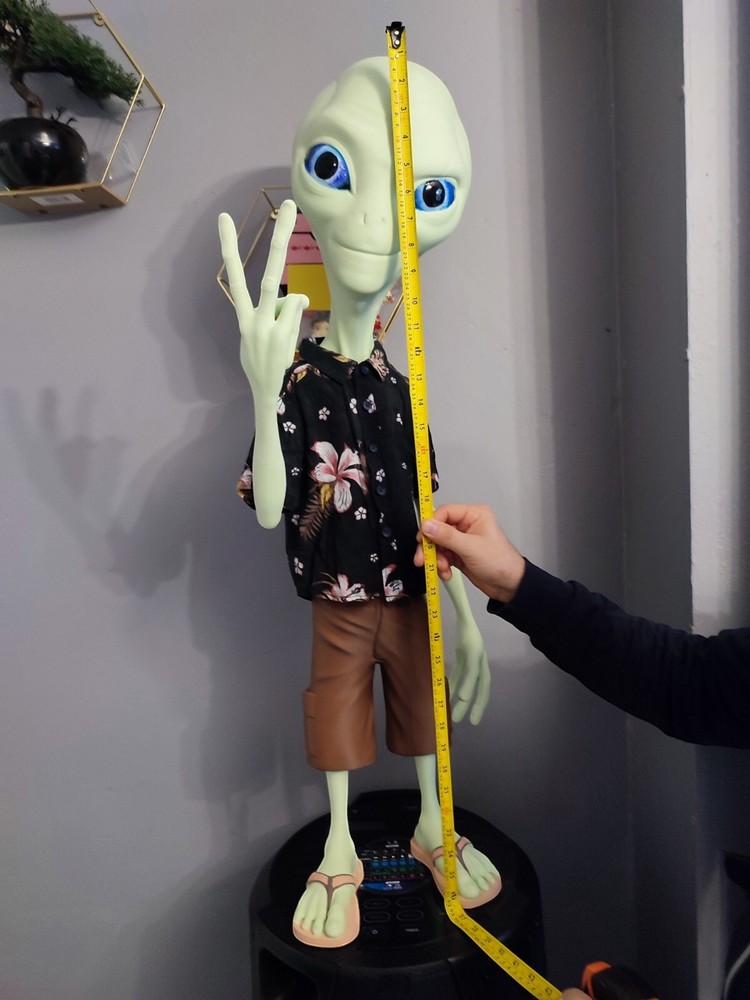 Paul the Alien Garage Figure Collectable Statue Handmade 90Cm ⚠️FULL PAINTED ⚠️