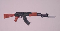 1/6 Scale 4D Cold War Russian Army AK-47 Assault Rifle Gun Action Figure (EX)
