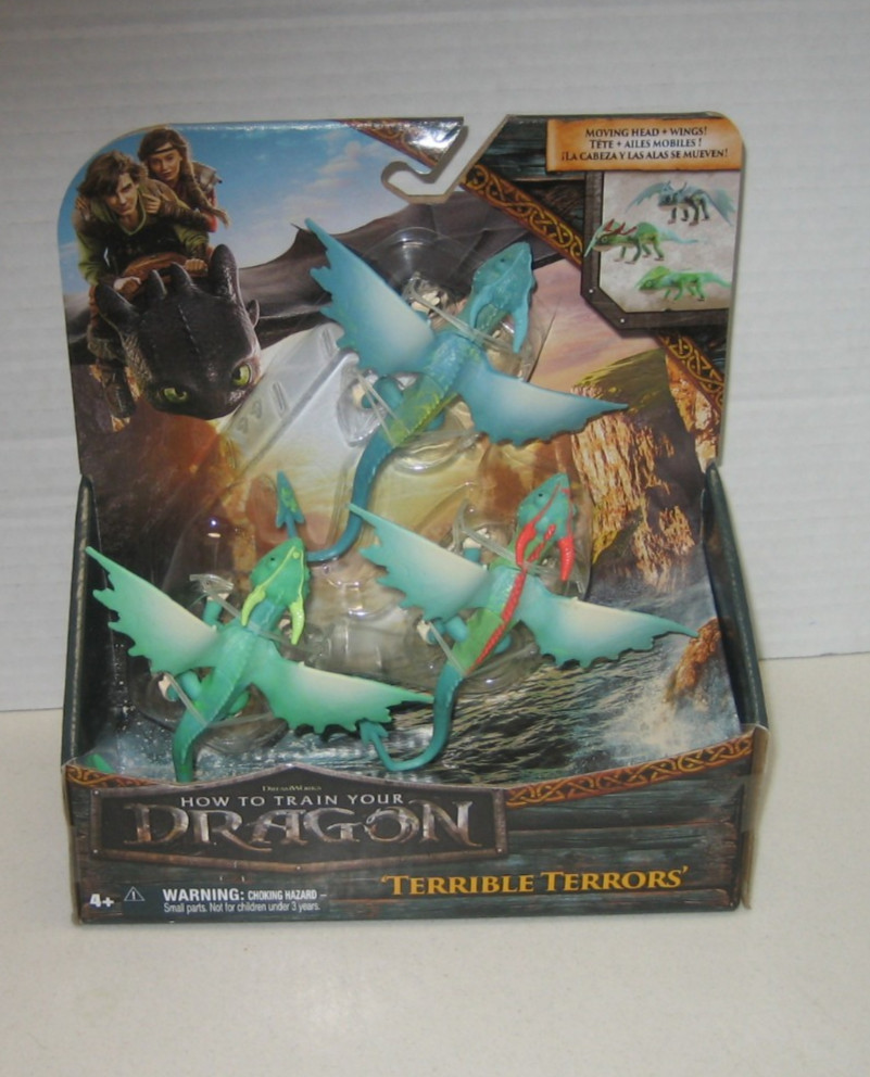 Dreamworks Dragons TERRIBLE TERRORS How To Train Your Dragon 3 Figure Set Pack