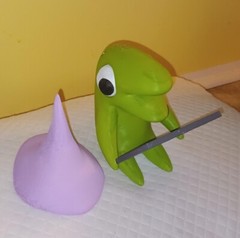 Smiling Friends Sitting Glep Figurine I 3d Printed Figurine | Adult Swim