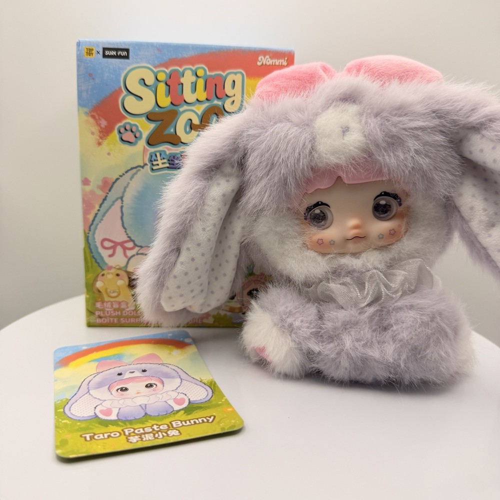Top Toy Nommi Sitting Zoo Series Blind Box , confirmed- TARO PASTE BUNNY