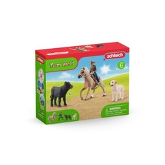 Schleich Western Riding Adventures Toy Farm Figure Playset for Kids 3-8 Years