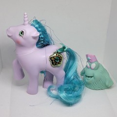 VINTAGE 1987 G1 My Little Pony Princess Sparkle & Bushwoolie Companion Figure