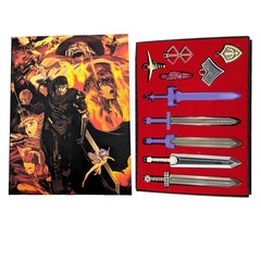 SWORDS & ICONS Berserk 7 Pcs. Necklace & Key Chain Set (Anime KeyChain Charm)