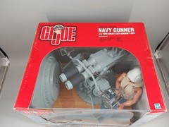 GI Joe Navy Gunner w/ 40mm Twin Mount Anti-Aircraft Hasbro 2000