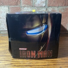 Iron Man Mark VII Headgear 1:1 Helmet LED Eyes Silver CG7248 Wearable New in Box