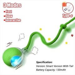 Automatic Rolling Ball Smart Cat Dog Toy Electric Pet Self-moving Kitten 1Pcs