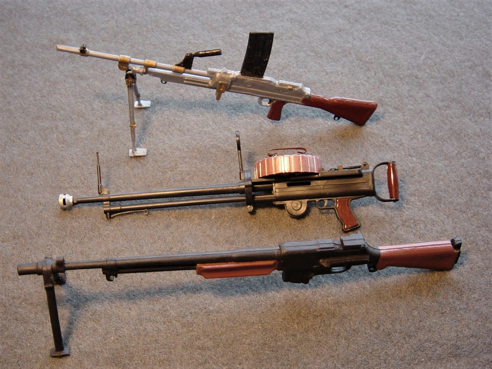 Vintage Gi Joe Machine Guns (Stony Smith BAR) (Kit Vickers) (Bren)
