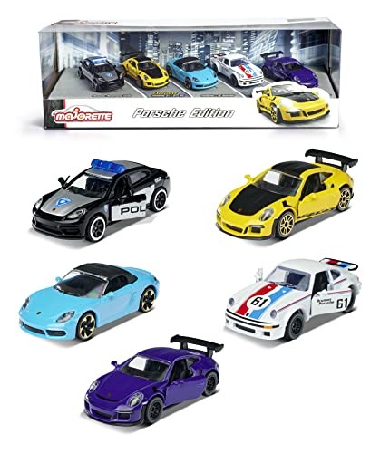 Majorette 1:64 Porsche Edition 5-Pack Die-cast Cars, Toys for Kids and Adults 21