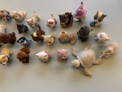 Kitty Puppy Zoo In My Pocket Assorted 34 Flocked Figures Used