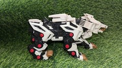 Tomy Zoids White Liger Zero Figure 2002 Robot Missing Parts Has Wear Works