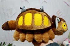 Hot 30-40cm Animation Bus Totoro Anime Peripheral Doll Soft Plush Animal Toys