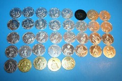 STAR WARS 2007 TAC FIGURE “COINS” COMPLETE LOOSE WEAPON HASBRO