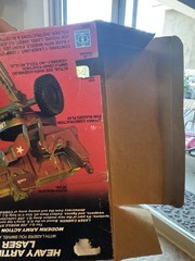 G I Joe HAL HEAVY ARTILLERY LASER 1982 with Box & Data Card & Figure Included