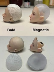 1/6 Artificial Hair Wig Cover Model For 12″ Female Action Figure Head Body Toys