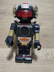 Vintage 1984 Magic Mike II Robot 2002 New Bright 11″ Sound Works – Read