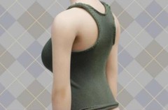1/6 women green tank top vest military for 12″ female figure phicen kumik ❶USA❶