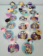 Smooshy Mushy Minis Lot of 17 Squishies Complete with Matching Stickers