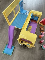 Peppa Pig Transforming Camper Van RV Playset w/ Sounds – 99% Complete Set Toy