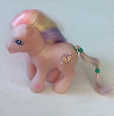 My Little Pony Fluttershy II Purple 2002 Vintage Hasbro G3 MLP Rainbow Hair