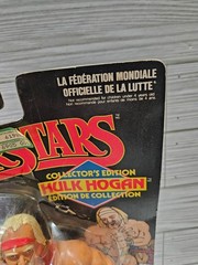 Hulk Hogan Red Shirt Black Card WWF LJN Super Rare Cracked Bubble