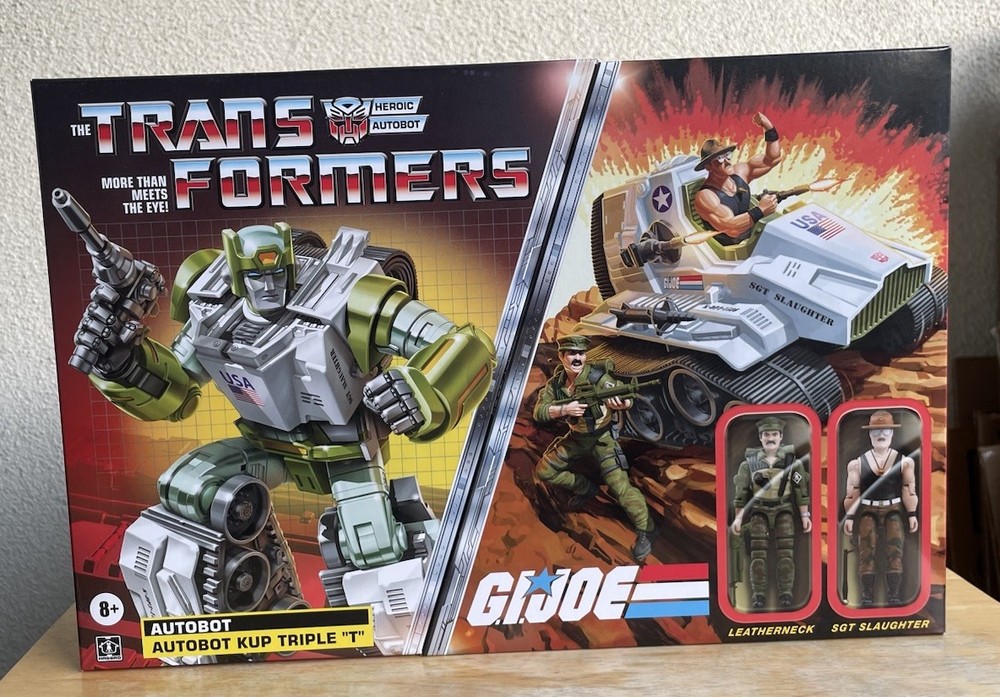 NEW Transformers G.I. Joe KUP Triple “T” Leatherneck Sgt. Slaughter NEW SEALED