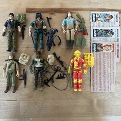 GI Joe 1980s Duke MUTT Alpine Blowtorch Flint Vintage Hasbro Action Figure Lot