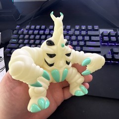 GLOW IN THE DARK Glyos Godbeast Titan Mushi Sofubi Action Figure RARE