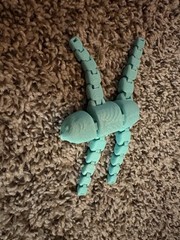 3D Printed Toys 7 Piece. Dragon, Axolotl, Turkey, Highland Cow, Sloth And More ￼