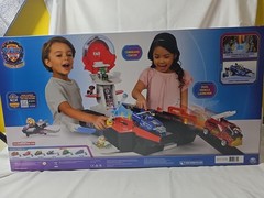 PAW Patrol Mighty Movie Aircraft Carrier HQ Chase Cruiser Lights Sounds New