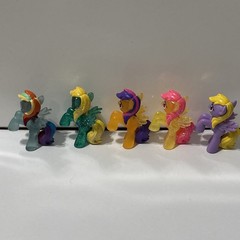 My Little Pony 5 pc Set Pegasus Transparent And Sparkle 2” Rainbow Dash + More