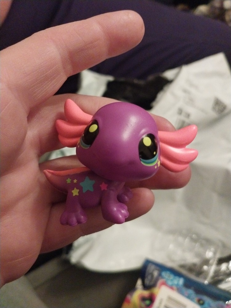 1x Axolotl #222 LITTLEST PET SHOP BLACKLIGHT EXCLUSIVE OFFICIAL FIGURE