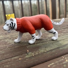 Ankyo Kidcore Whimsical Multicolor Circus Animal Tiger Figure Toy, Cake Topper