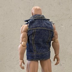 SU-DMJ-SS: 1/12 Denim Vest Jacket for 6″ Muscular or WWE Body (No Figure)