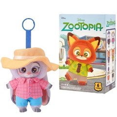 MINISO Zootopia Series Blindbox Confirmed Color, Plush Pendant & Keychain