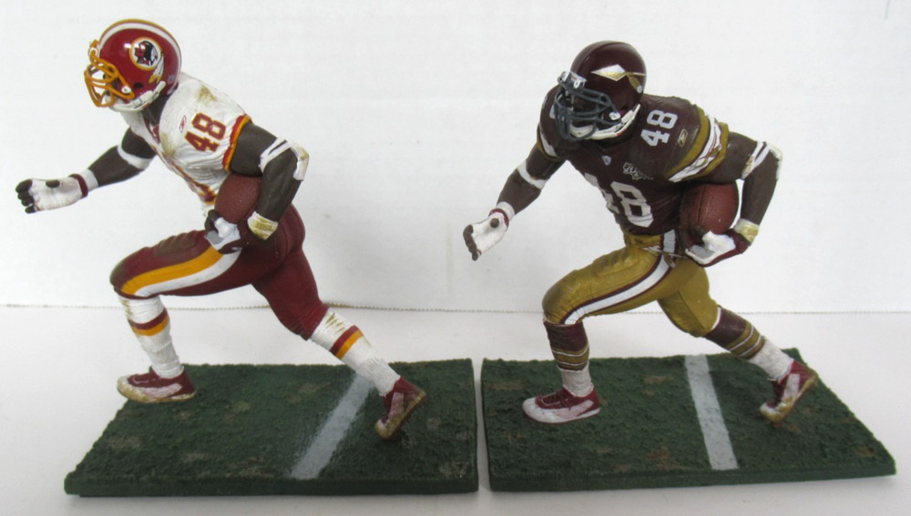 STEPHEN DAVIS MCFARLANE NFL SERIES 5 REDSKINS LOOSE VARIANT & REGULAR FIGURE LOT