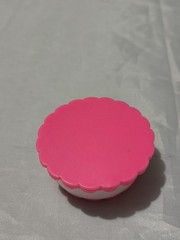 Barbie Or Miniature Plastic Toy Pink And White Cake Replacement Piece My Little