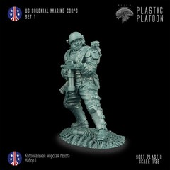 PLASTIC PLATOON US Marines Aliens Toy soldiers 1:32 Special set