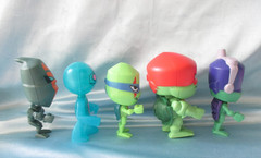 Teenage Mutant Ninja Turtles Sonic Wacky Pack Krang Foot Solder 5 Figures Lot