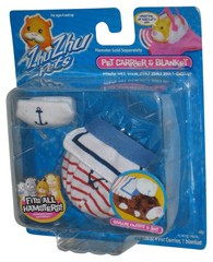 Zhu Zhu Pets Hamster (2008) Cepia Sailor Outfit & Hat Pet Carrier & Blanket Clot