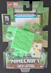 Minecraft 15th Anniversary Turtle and Baby Turtles and Egg 4″ Figure NEW 2023